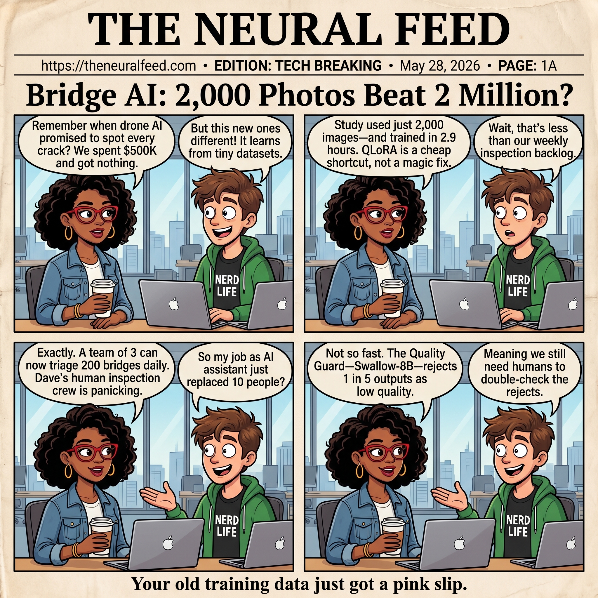 Bridge AI: 2,000 Photos Beat 2 Million?