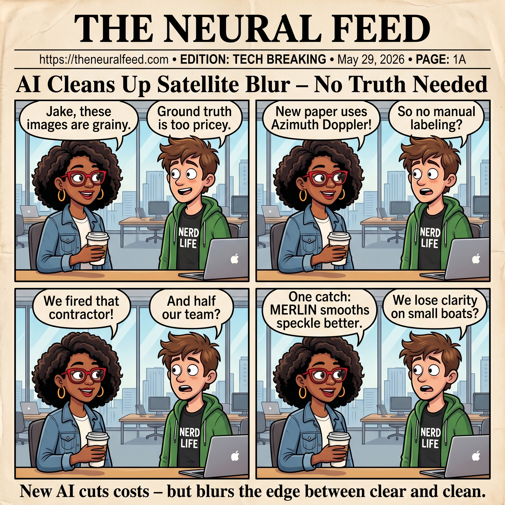AI Cleans Up Satellite Blur – No Truth Needed