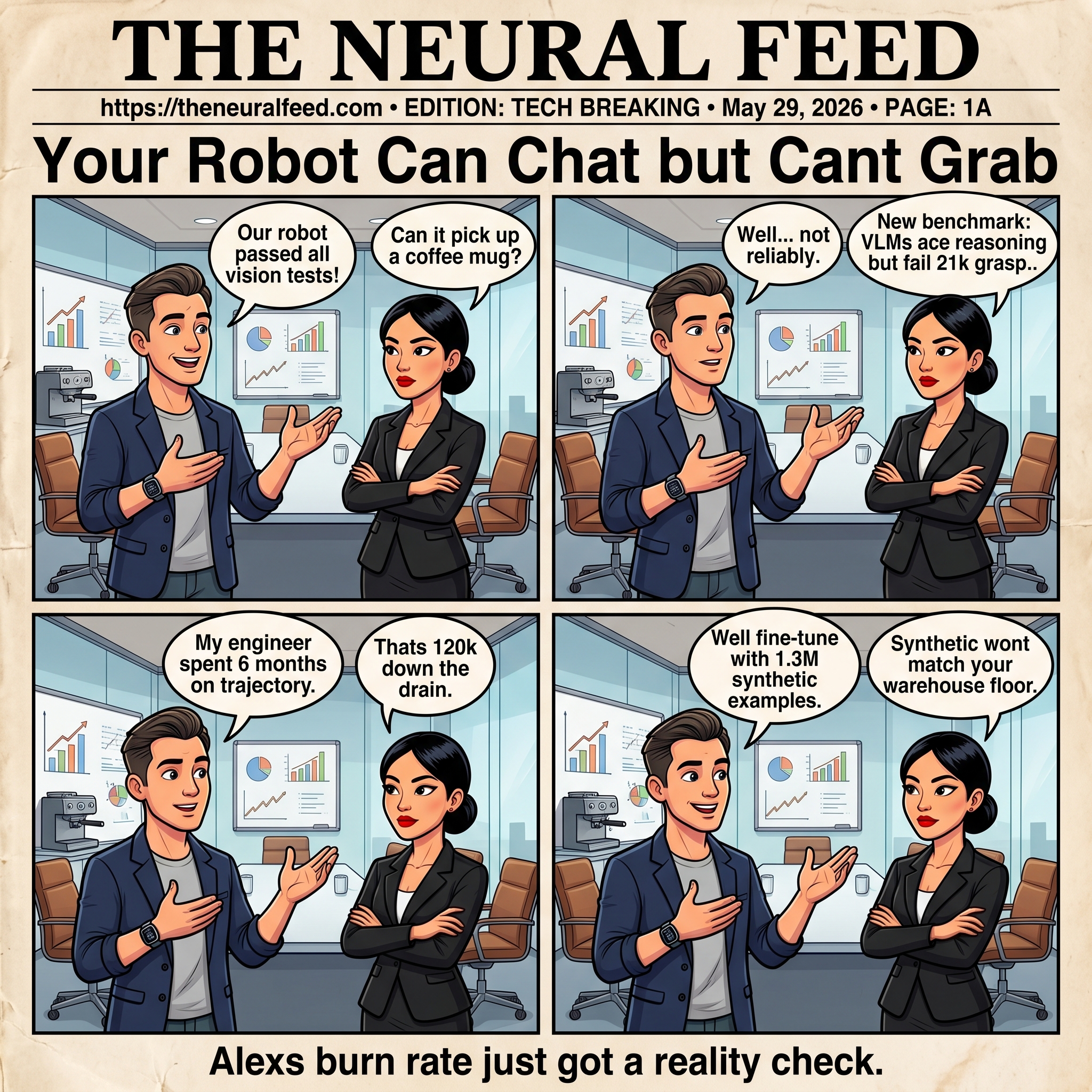 Your Robot Can Chat but Can't Grab