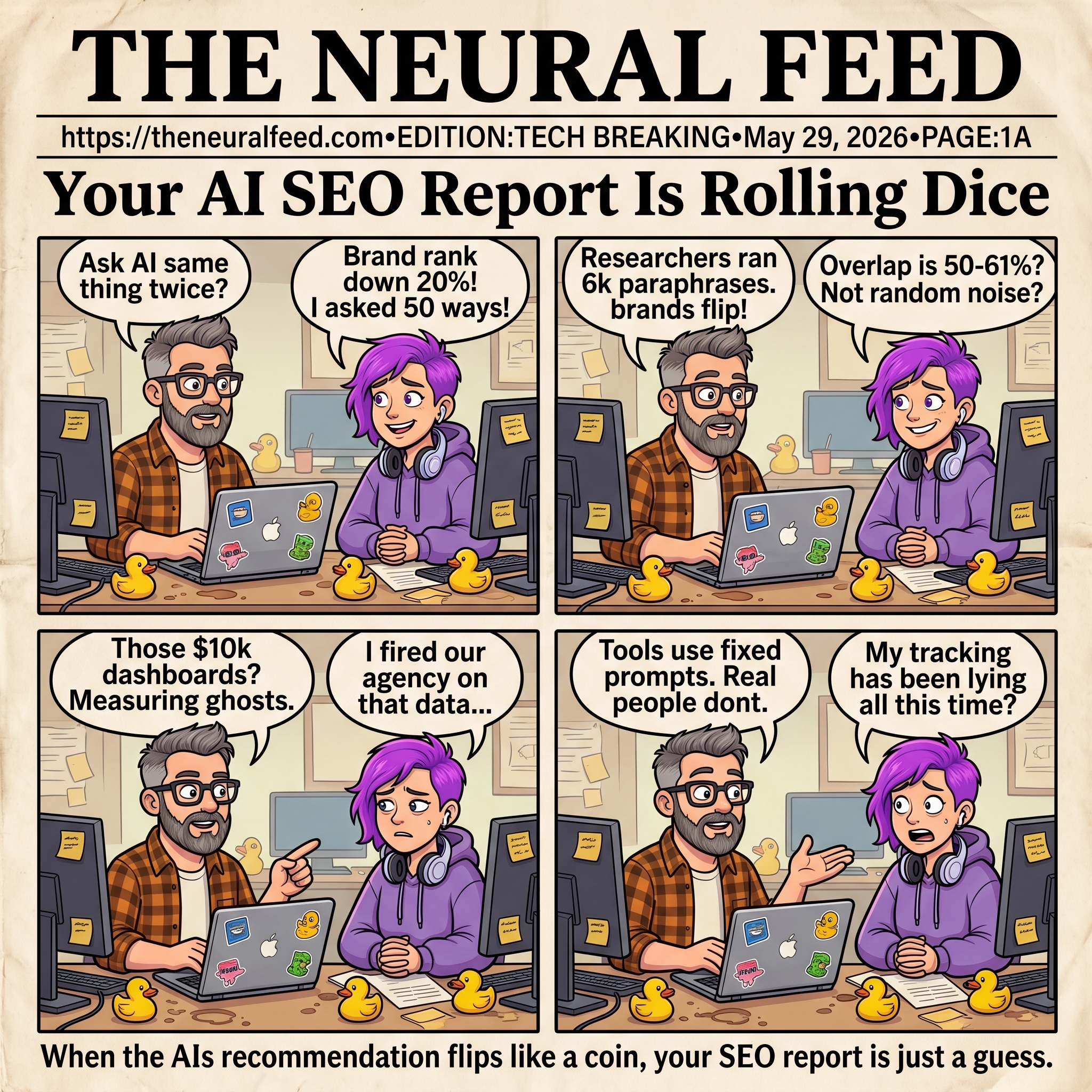 Your AI SEO Report Is Rolling Dice