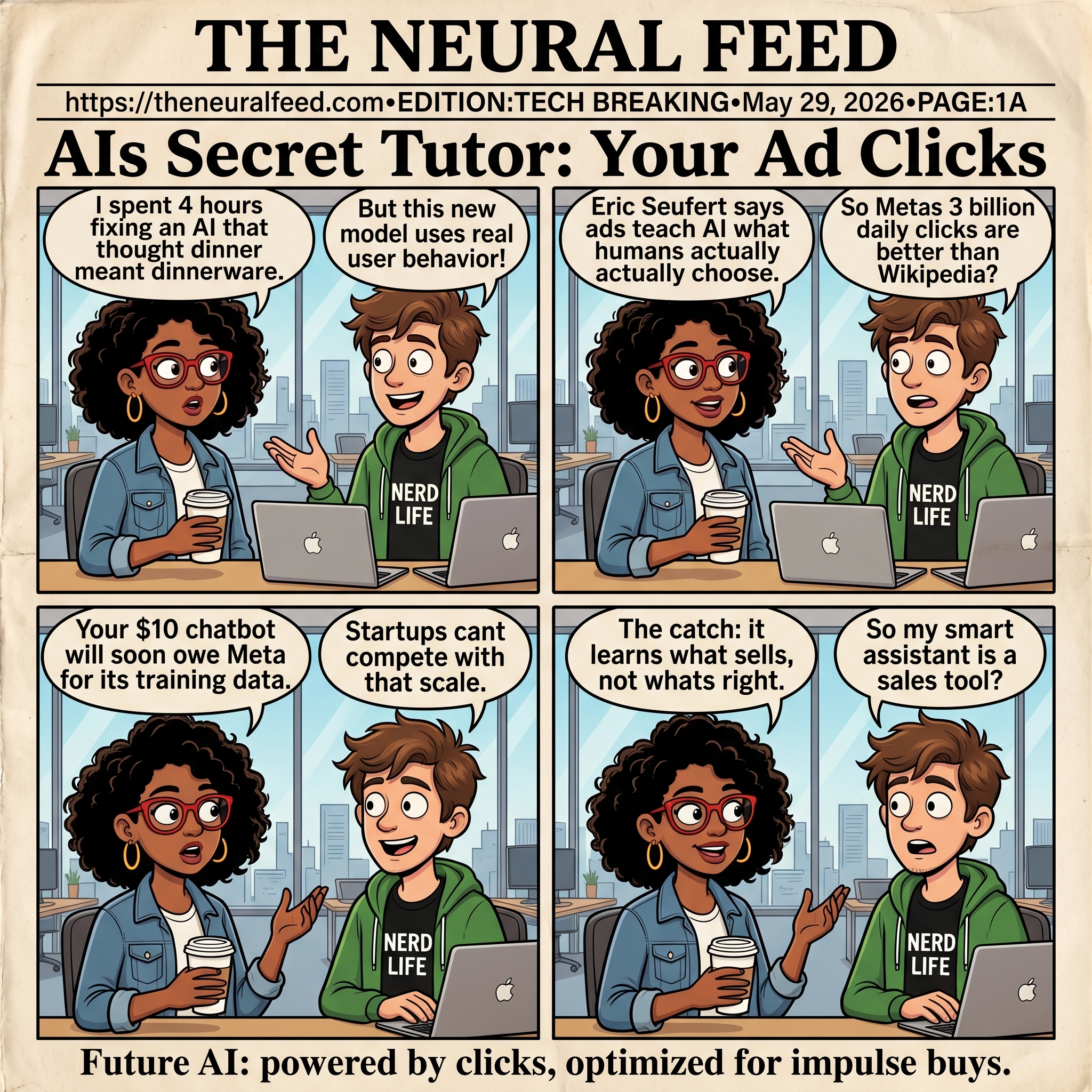 AI's Secret Tutor: Your Ad Clicks
