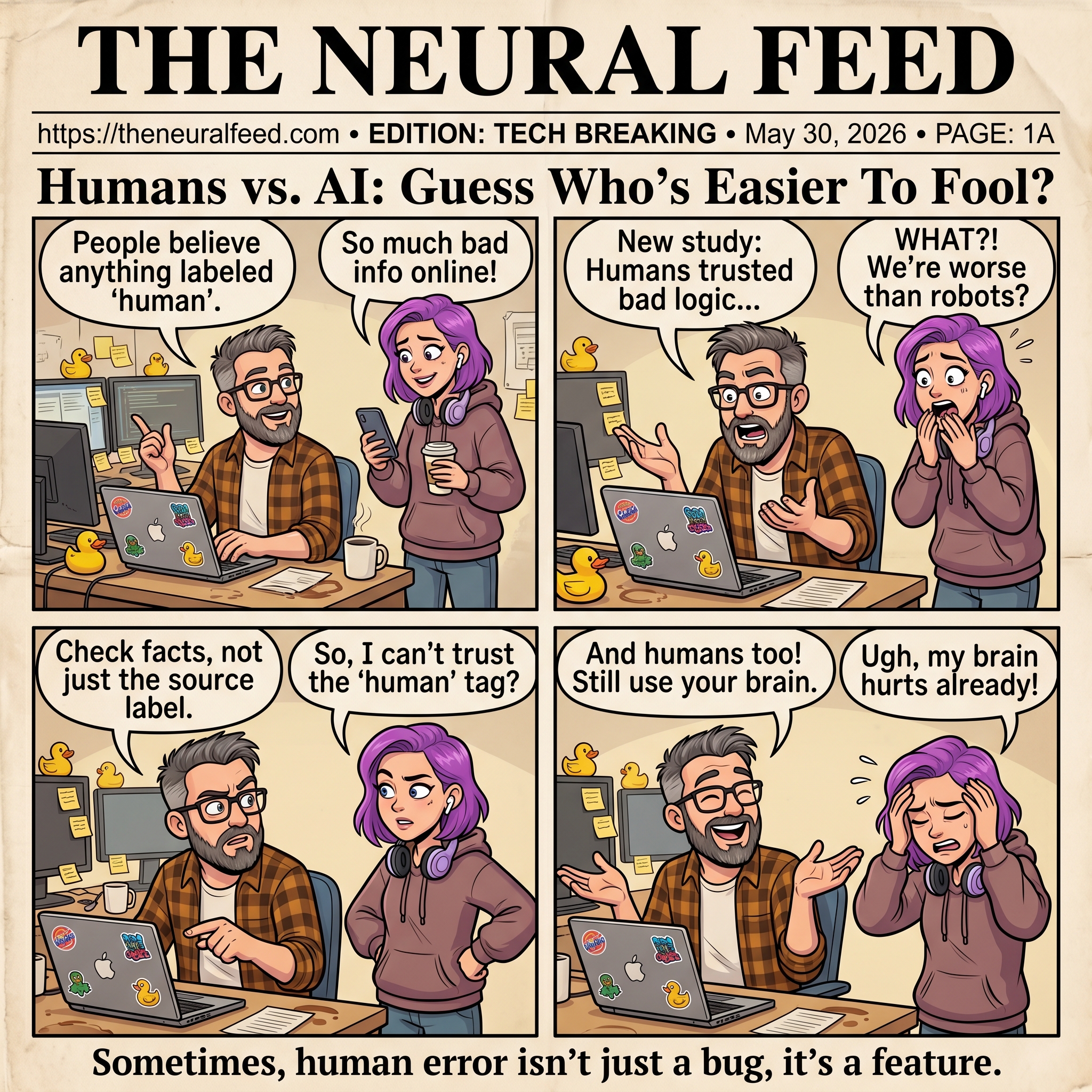 Humans vs. AI: Guess Who's Easier To Fool?