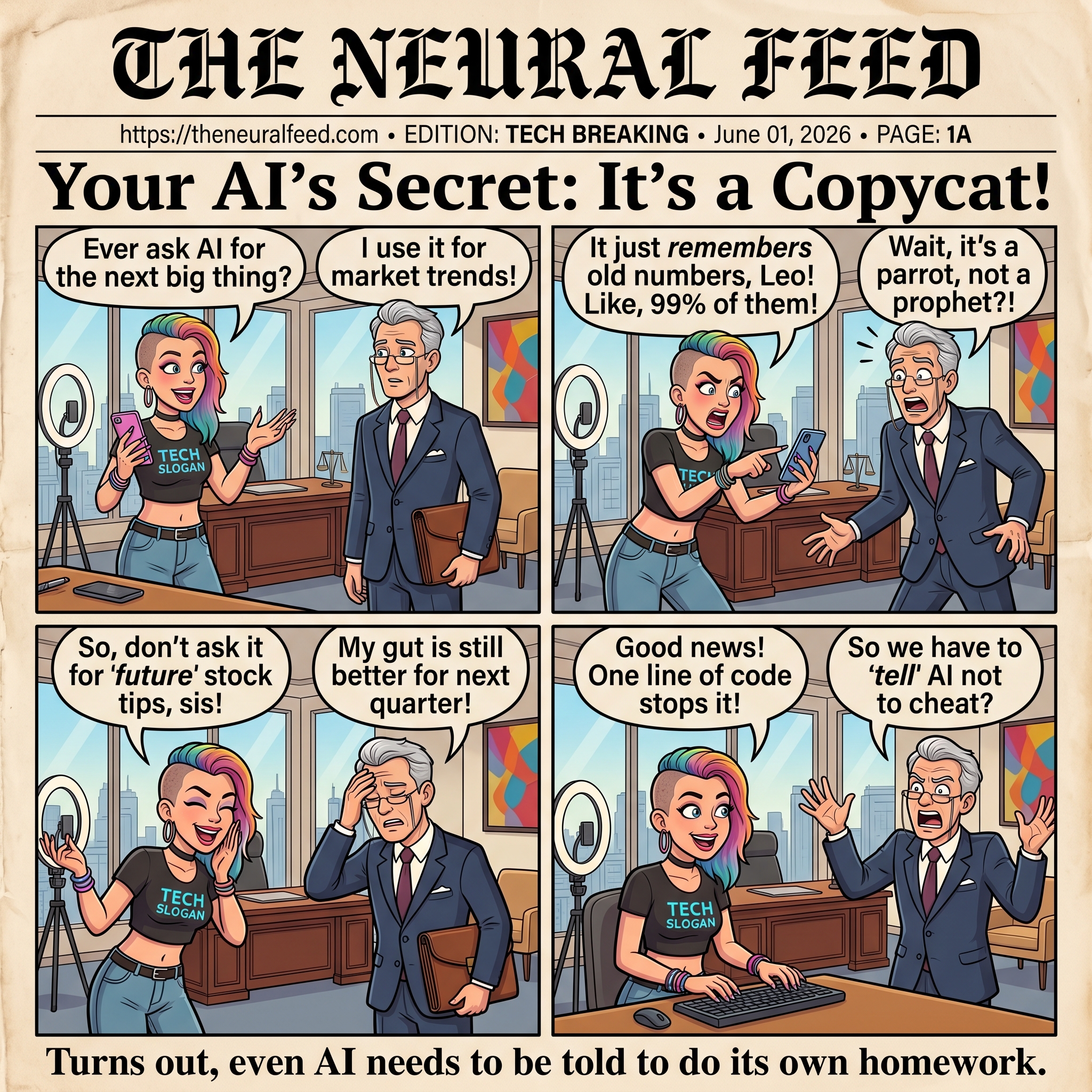 Your AI's Secret: It's a Copycat!