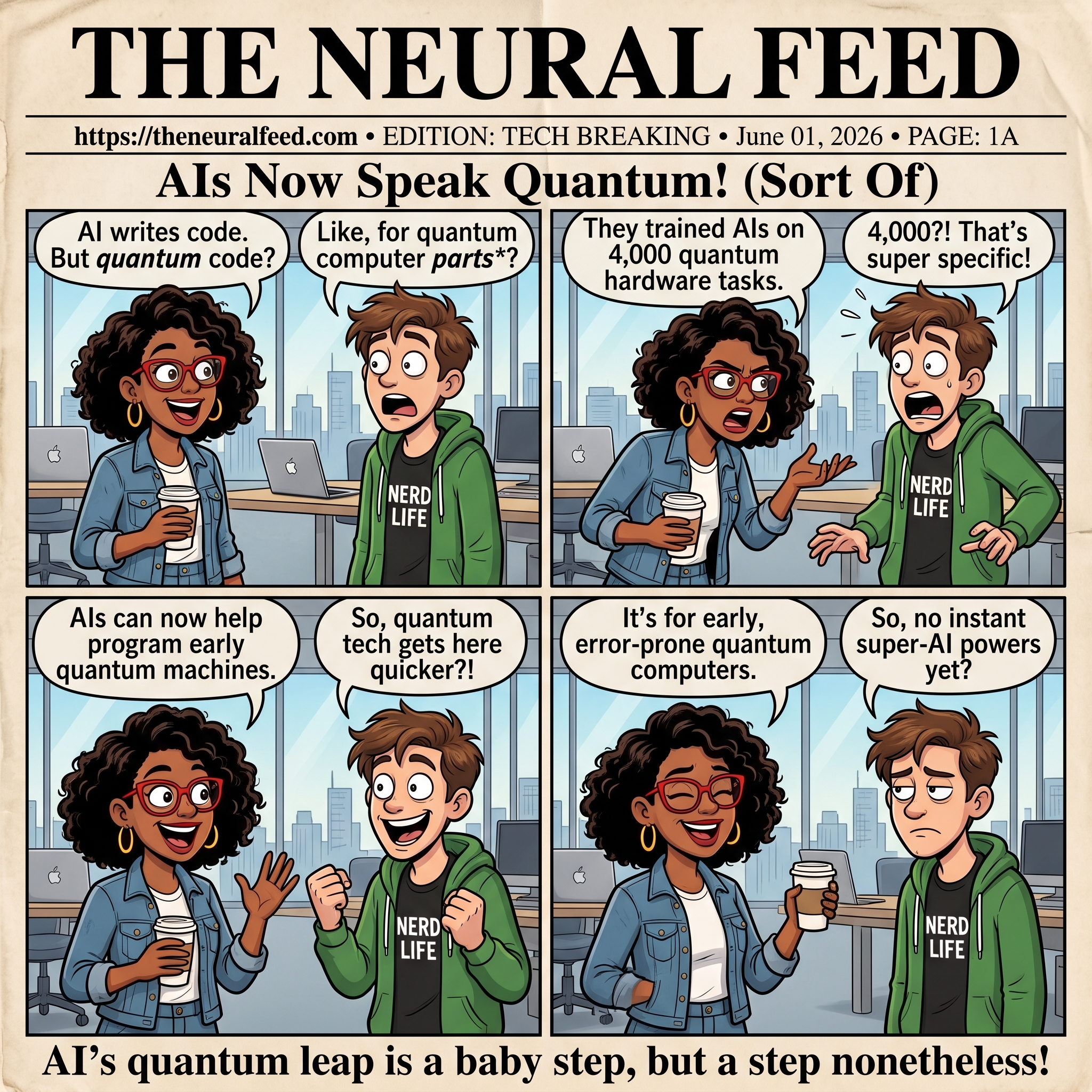 AIs Now Speak Quantum! (Sort Of)