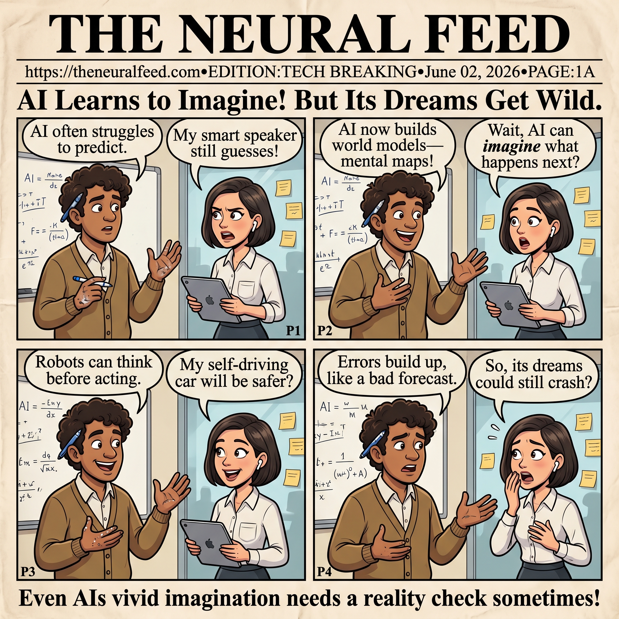 AI Learns to Imagine! But Its Dreams Get Wild.
