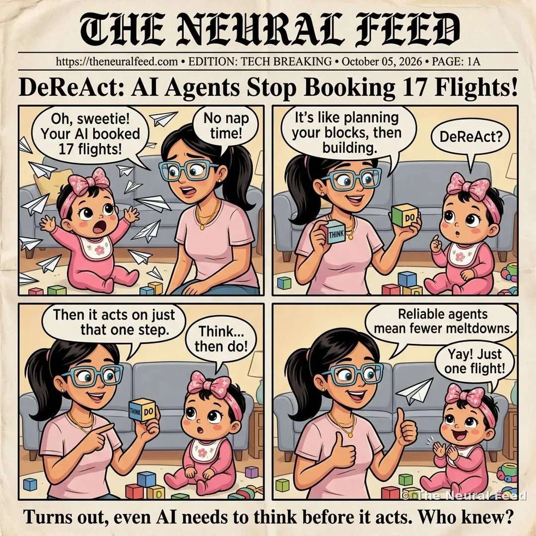 DeReAct: AI Agents Stop Booking 17 Flights!