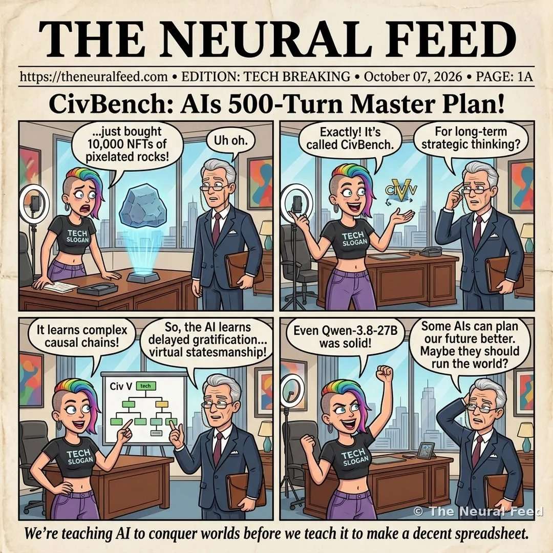 CivBench: AI's 500-Turn Master Plan! – Neural Toons comic