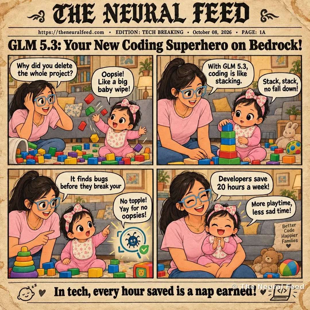 GLM 5.3: Your New Coding Superhero on Bedrock! – Neural Toons comic