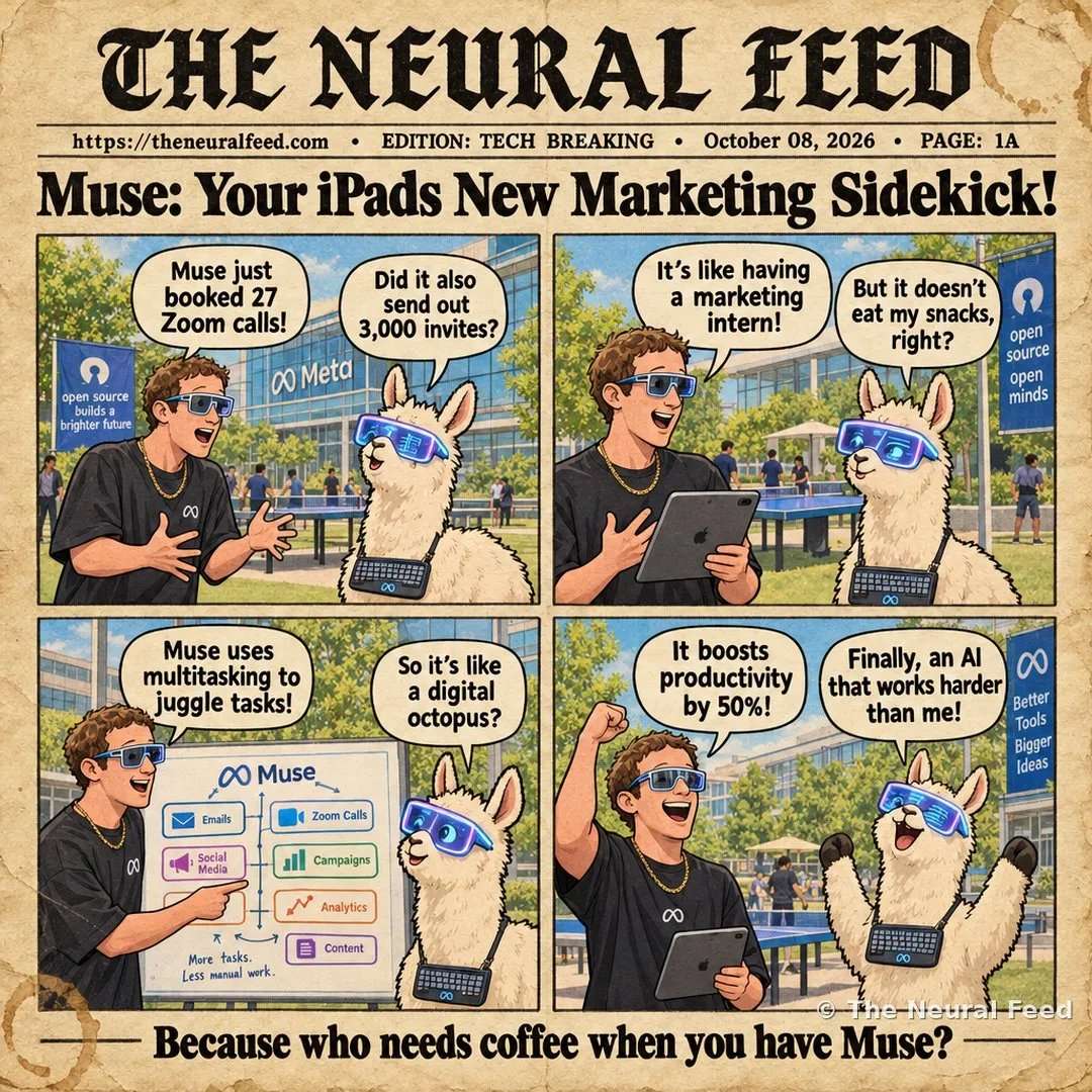 Muse: Your iPad's New Marketing Sidekick! – Neural Toons comic