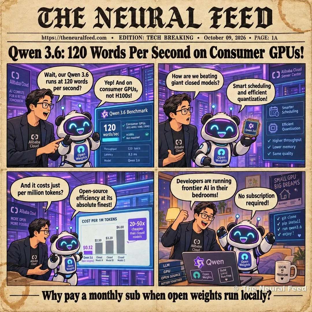 Qwen 3.6: 120 Words Per Second on Consumer GPUs!