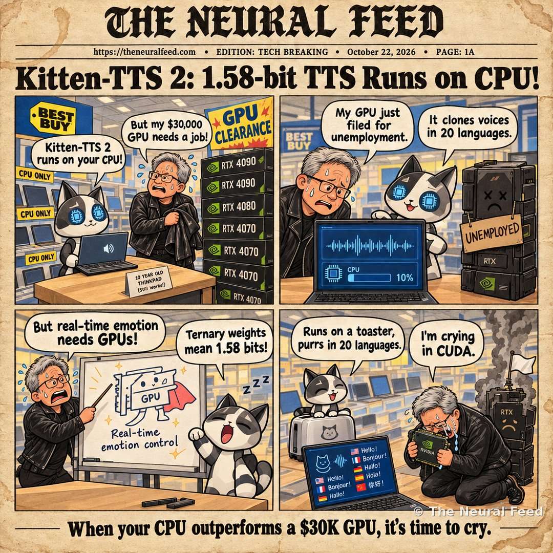 Kitten-TTS 2: 1.58-bit TTS Runs on CPU!