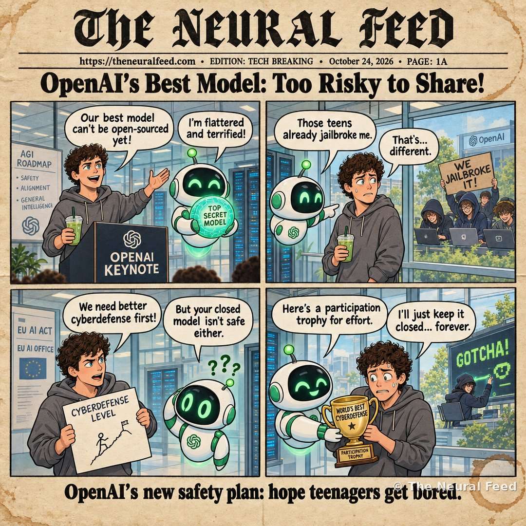 OpenAI's Best Model: Too Risky to Share! – Neural Toons comic