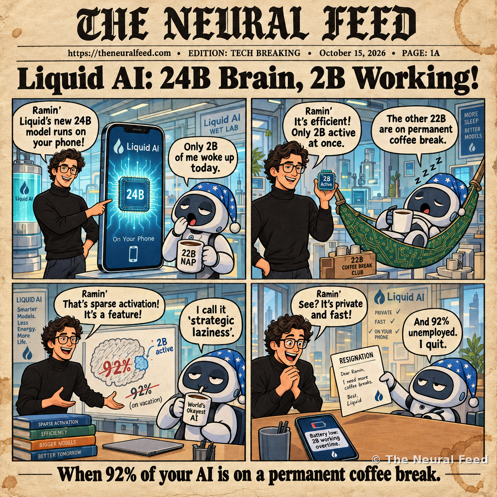Liquid AI: 24B Brain, 2B Working!