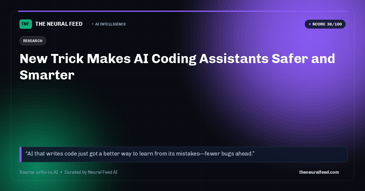 New Trick Makes AI Coding Assistants Safer and Smarter