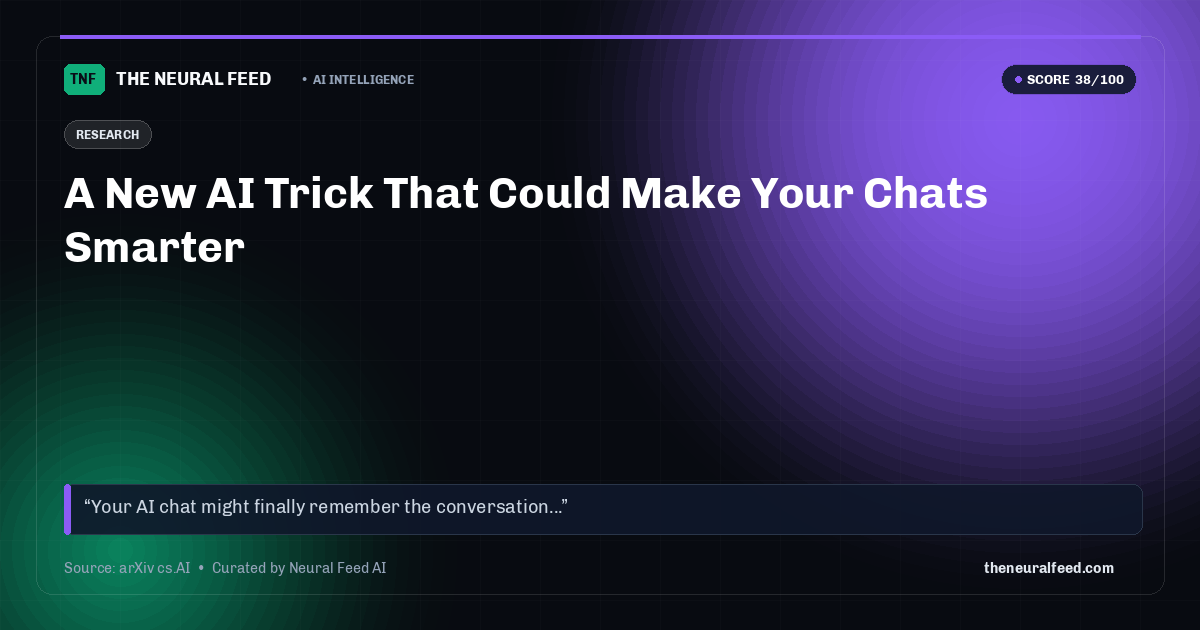 A New AI Trick That Could Make Your Chats Smarter
