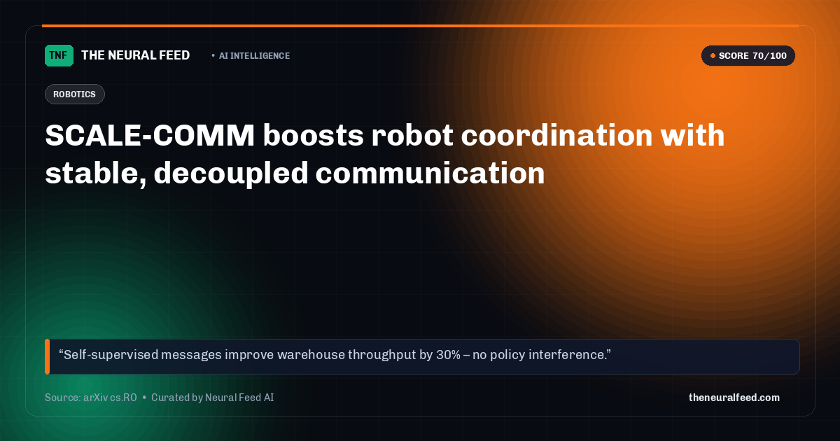 SCALE-COMM boosts robot coordination with stable, decoupled communication