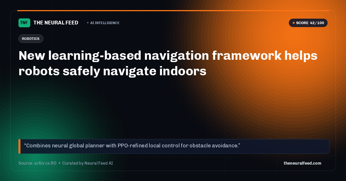 New learning-based navigation framework helps robots safely navigate indoors