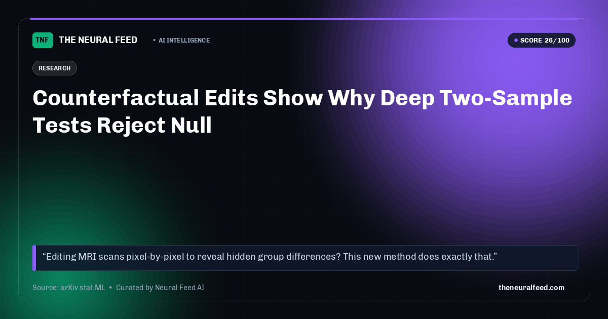 Counterfactual Edits Show Why Deep Two-Sample Tests Reject Null