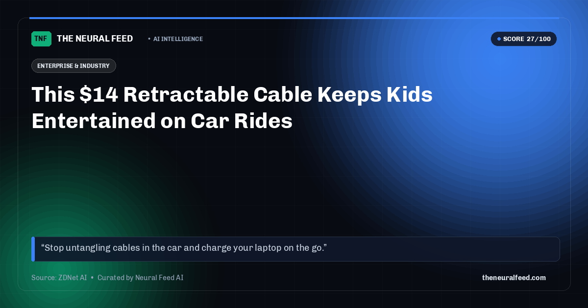 This $14 Retractable Cable Keeps Kids Entertained on Car Rides