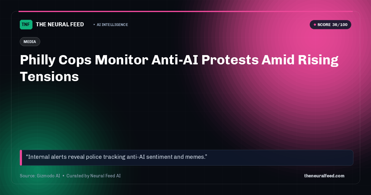 Philly Cops Monitor Anti-AI Protests Amid Rising Tensions