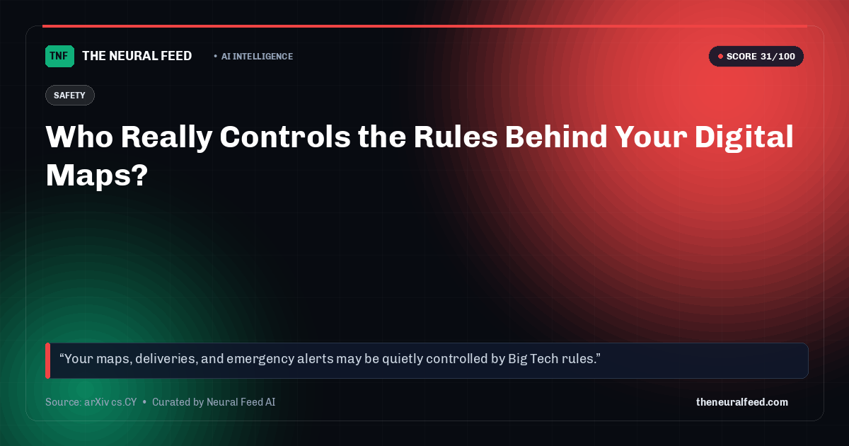 Who Really Controls the Rules Behind Your Digital Maps?