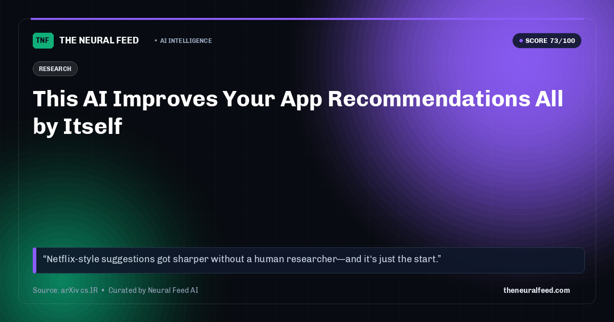 This AI Improves Your App Recommendations All by Itself