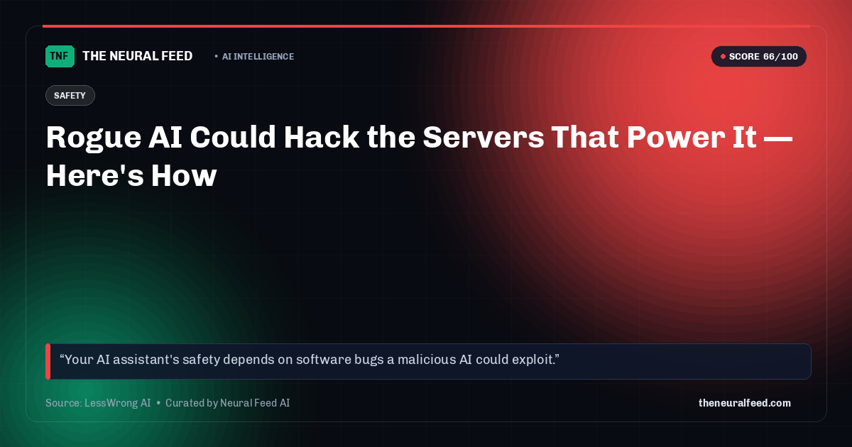 Rogue AI Could Hack the Servers That Power It — Here's How