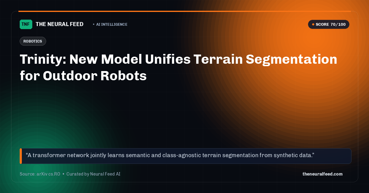 Trinity: New Model Unifies Terrain Segmentation for Outdoor Robots