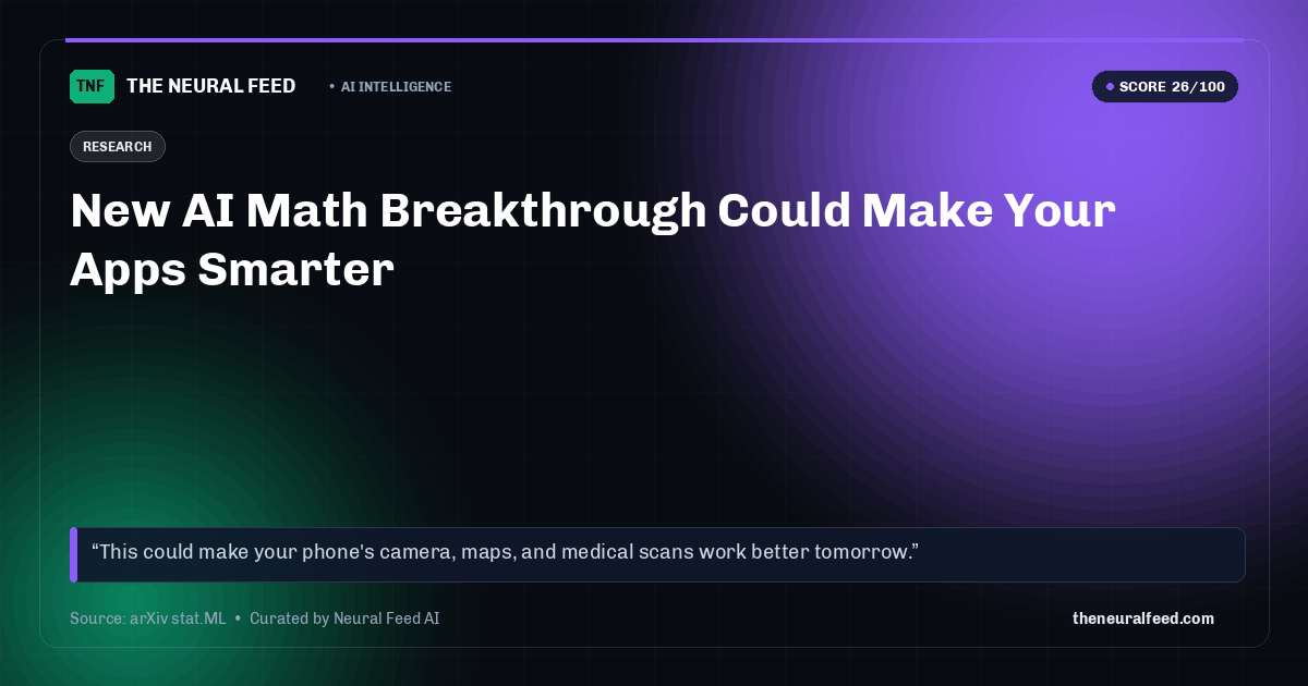 New AI Math Breakthrough Could Make Your Apps Smarter