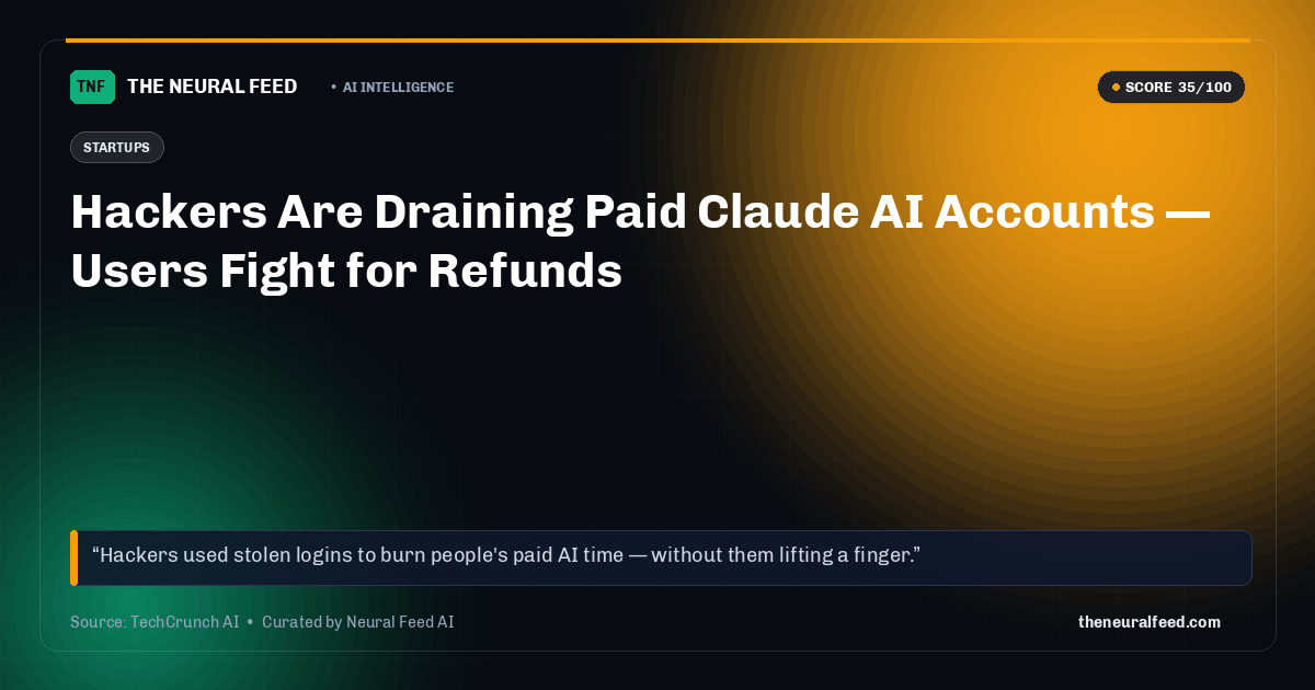 Hackers Are Draining Paid Claude AI Accounts — Users Fight for Refunds