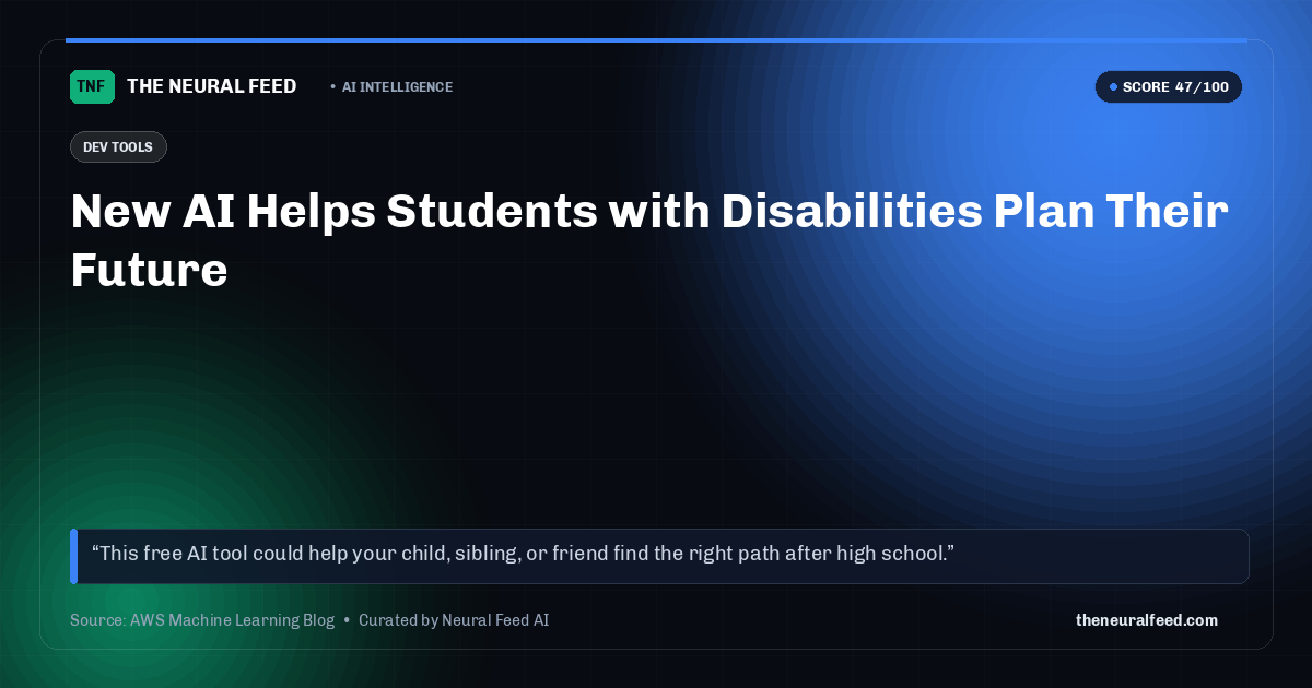 New AI Helps Students with Disabilities Plan Their Future