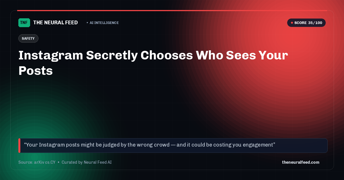 Instagram Secretly Chooses Who Sees Your Posts