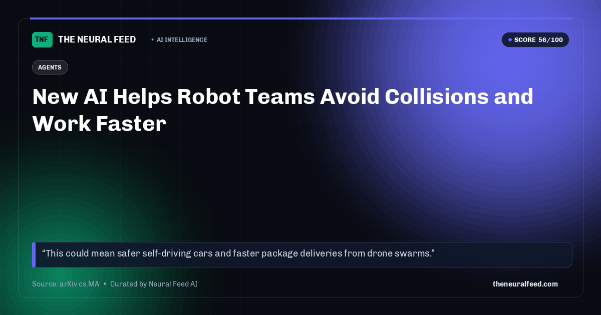 New AI Helps Robot Teams Avoid Collisions and Work Faster