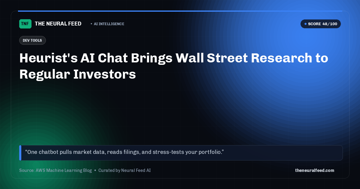 Heurist's AI Chat Brings Wall Street Research to Regular Investors