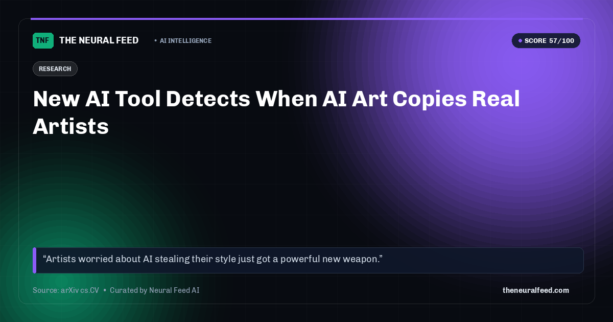 New AI Tool Detects When AI Art Copies Real Artists