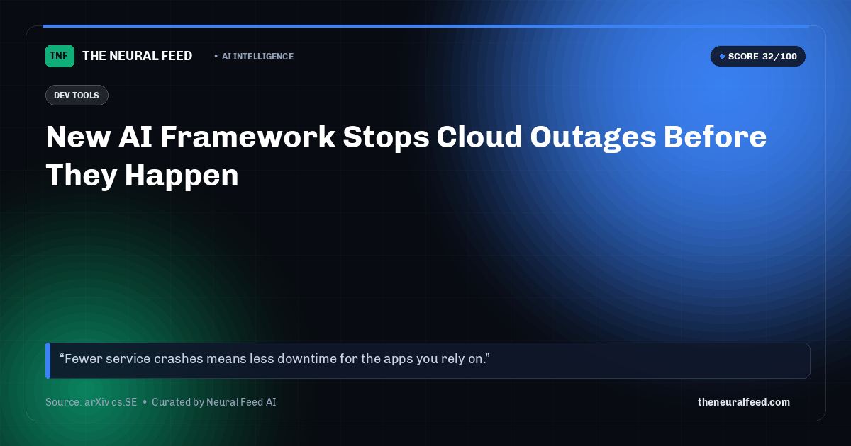 New AI Framework Stops Cloud Outages Before They Happen