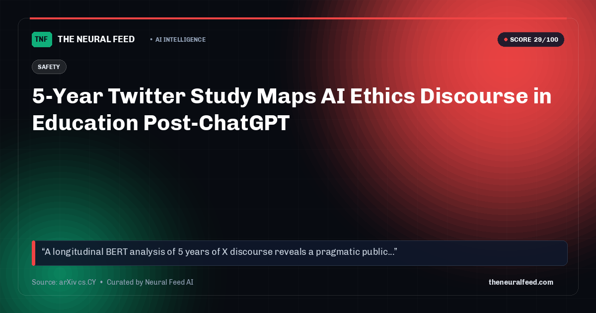 5-Year Twitter Study Maps AI Ethics Discourse in Education Post-ChatGPT