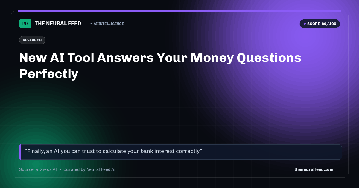 New AI Tool Answers Your Money Questions Perfectly