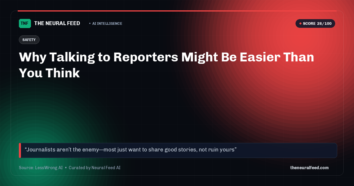 Why Talking to Reporters Might Be Easier Than You Think