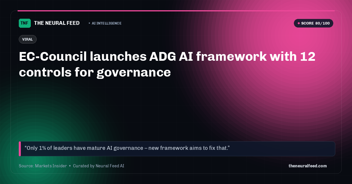 EC-Council launches ADG AI framework with 12 controls for governance