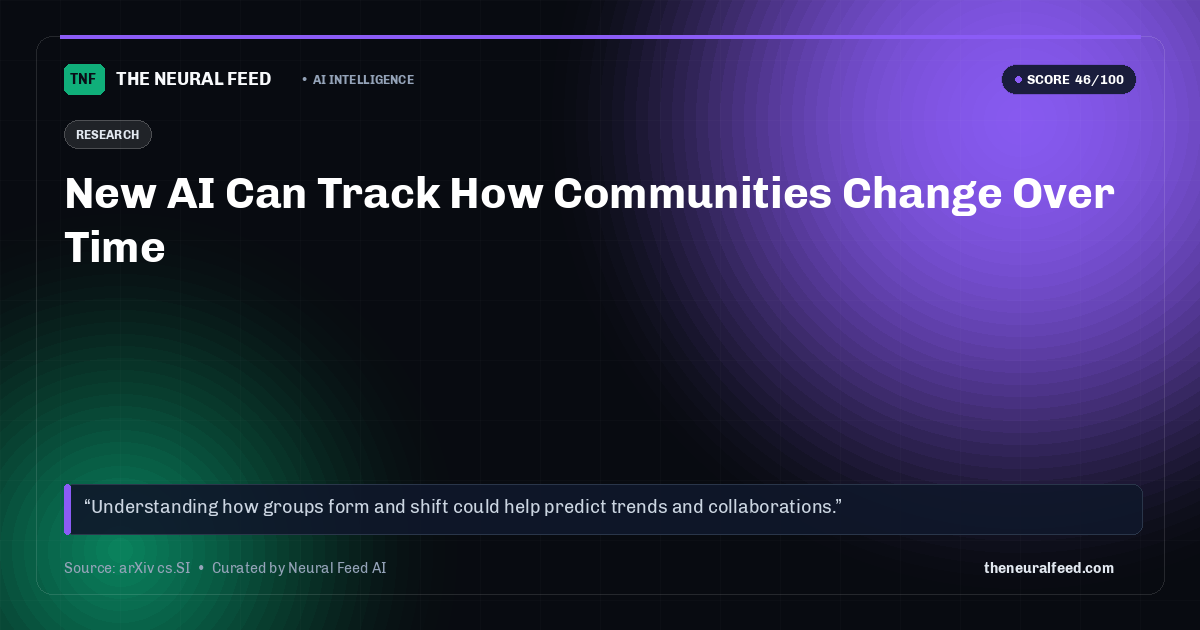 New AI Can Track How Communities Change Over Time