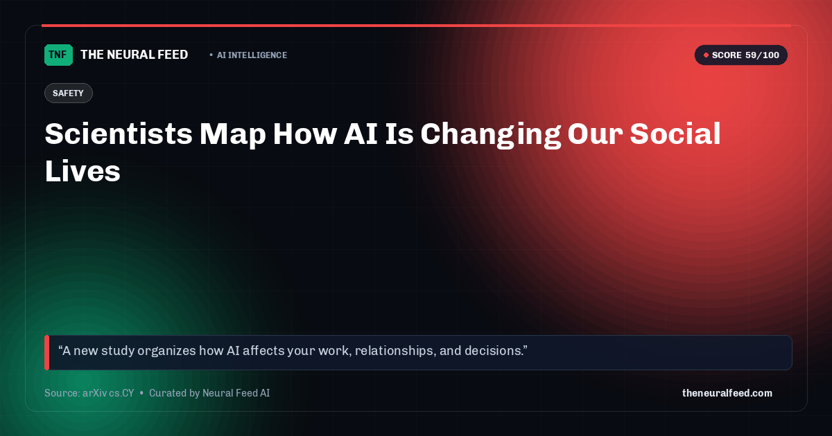 Scientists Map How AI Is Changing Our Social Lives