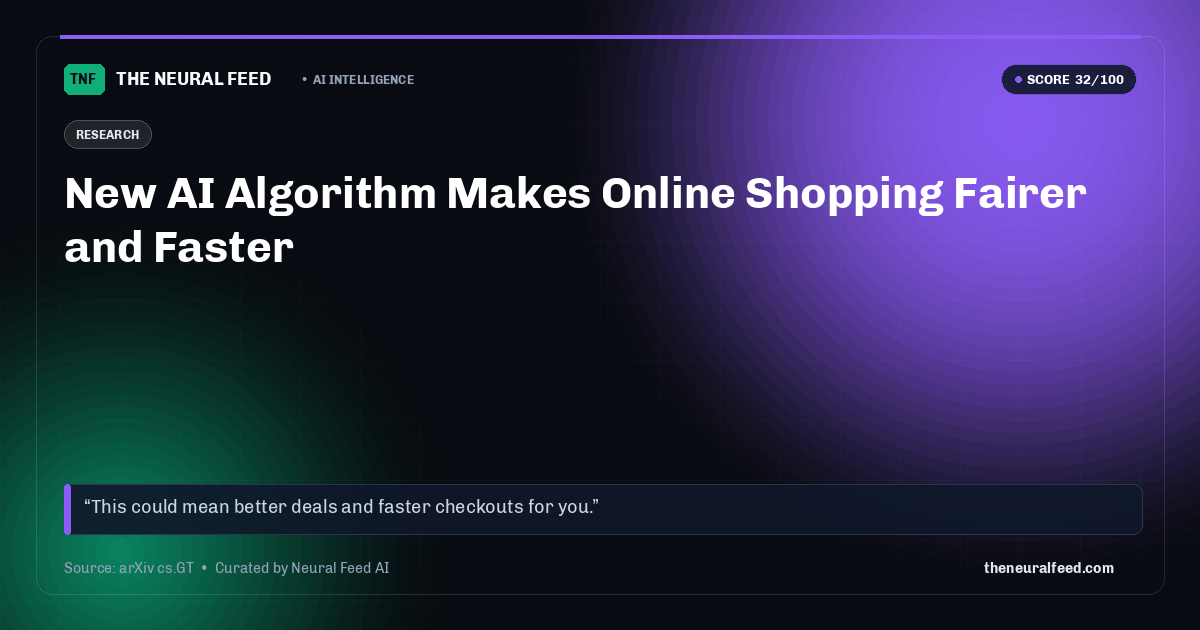 New AI Algorithm Makes Online Shopping Fairer and Faster