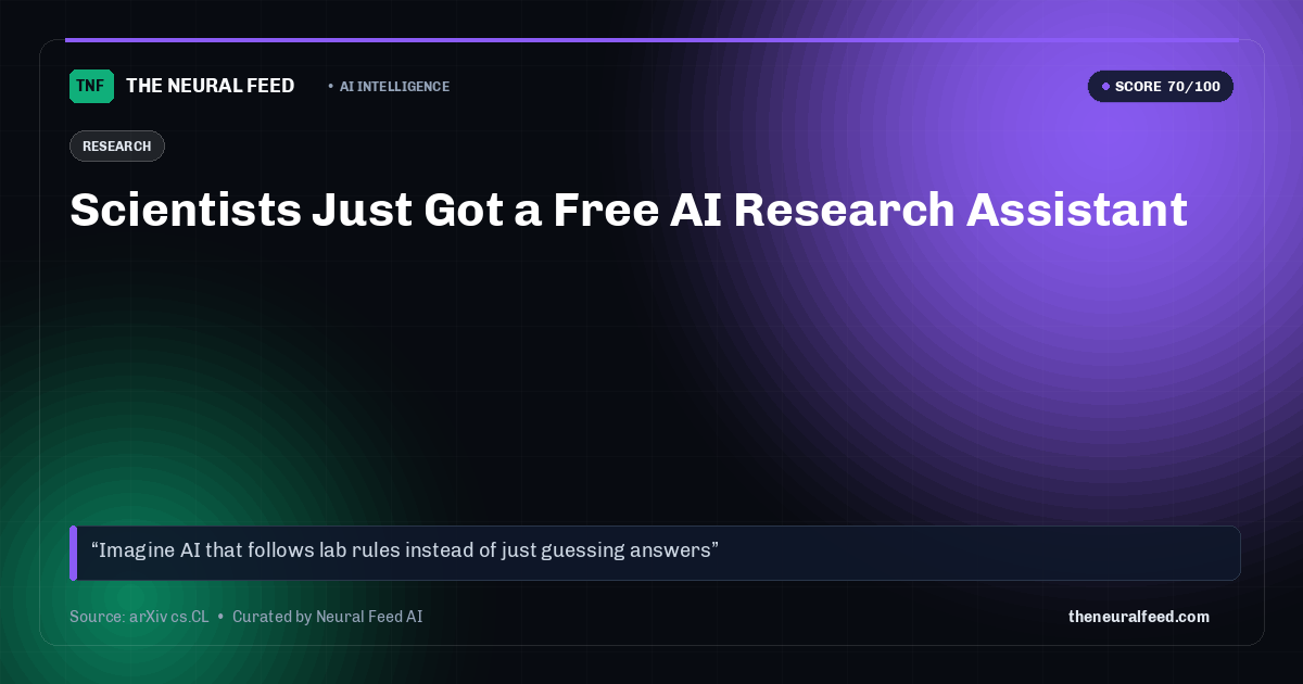 Scientists Just Got a Free AI Research Assistant