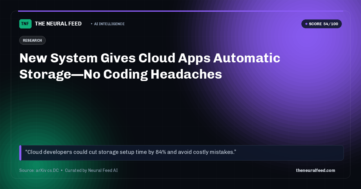 New System Gives Cloud Apps Automatic Storage—No Coding Headaches