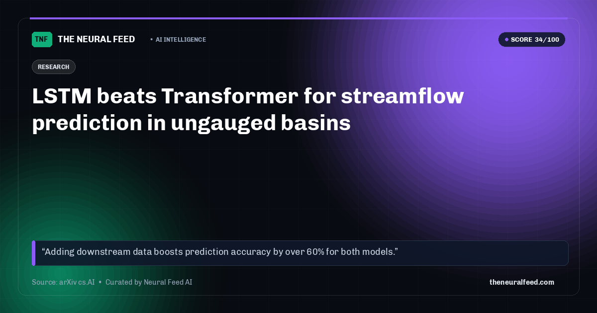 LSTM beats Transformer for streamflow prediction in ungauged basins