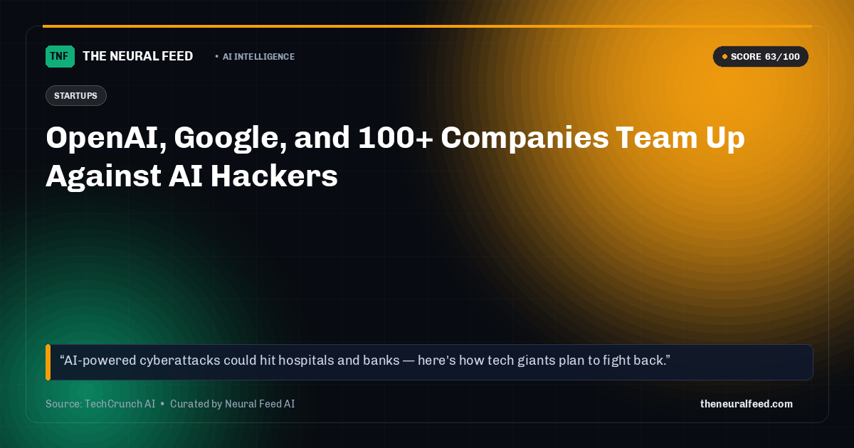 OpenAI, Google, and 100+ Companies Team Up Against AI Hackers