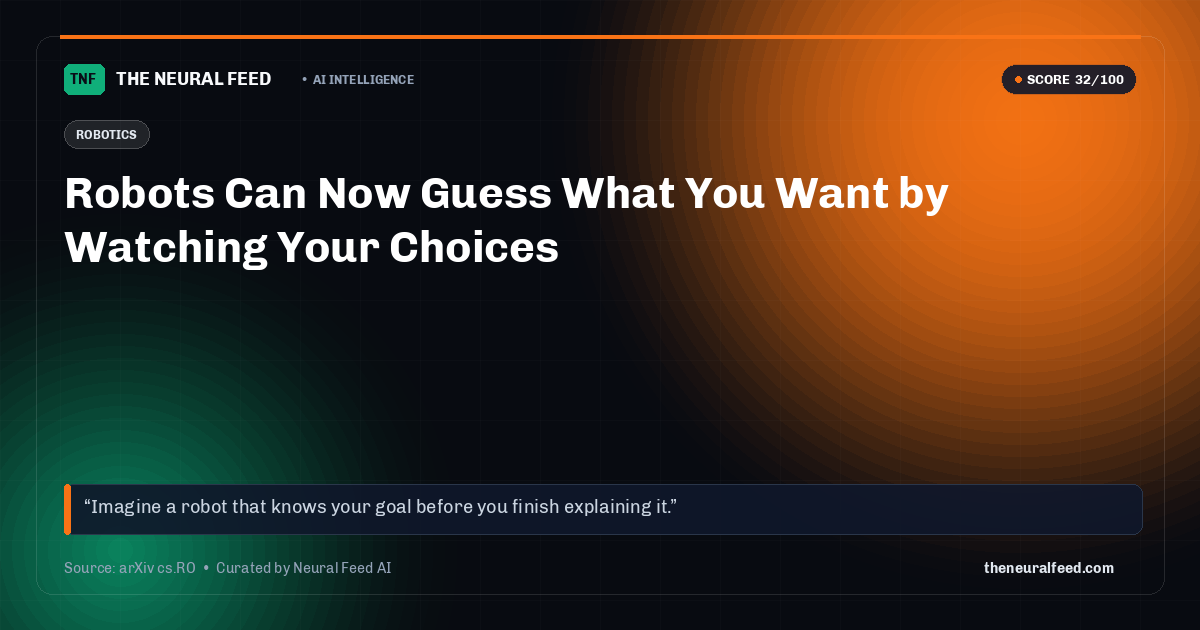 Robots Can Now Guess What You Want by Watching Your Choices