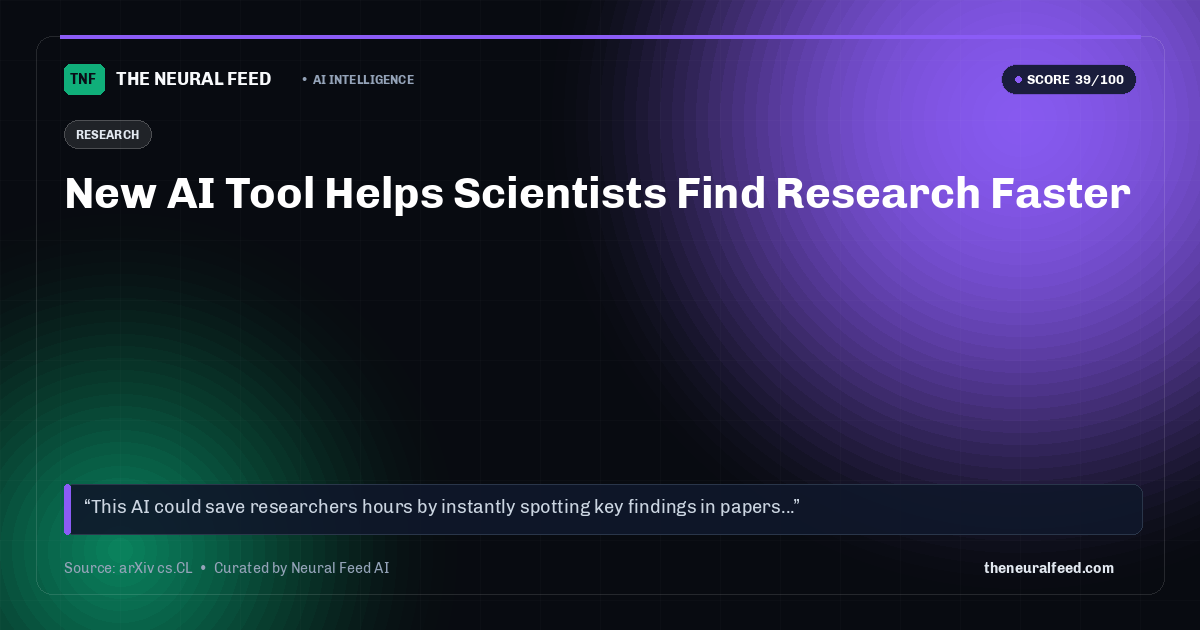 New AI Tool Helps Scientists Find Research Faster