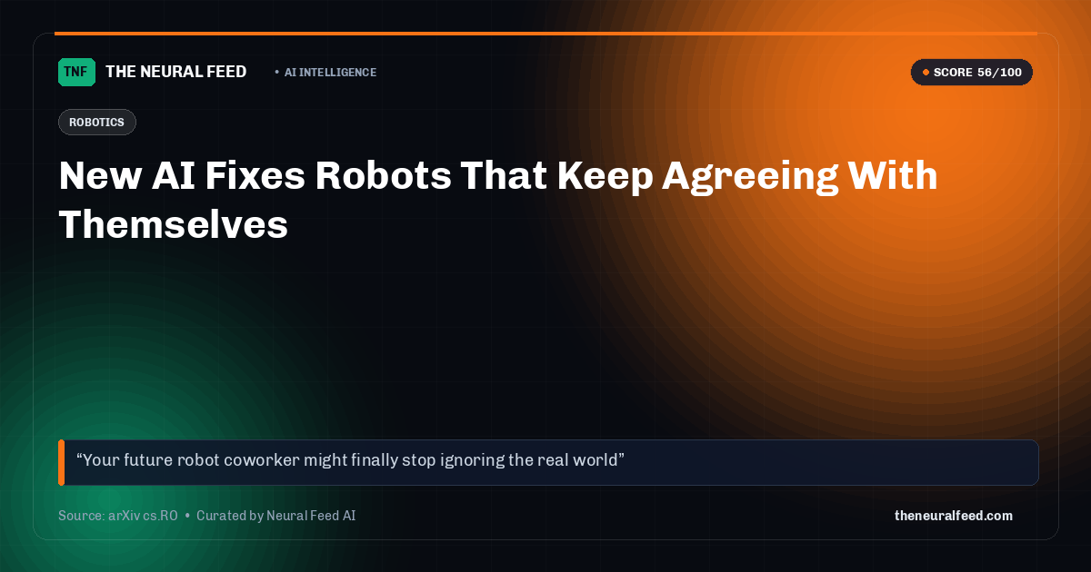New AI Fixes Robots That Keep Agreeing With Themselves
